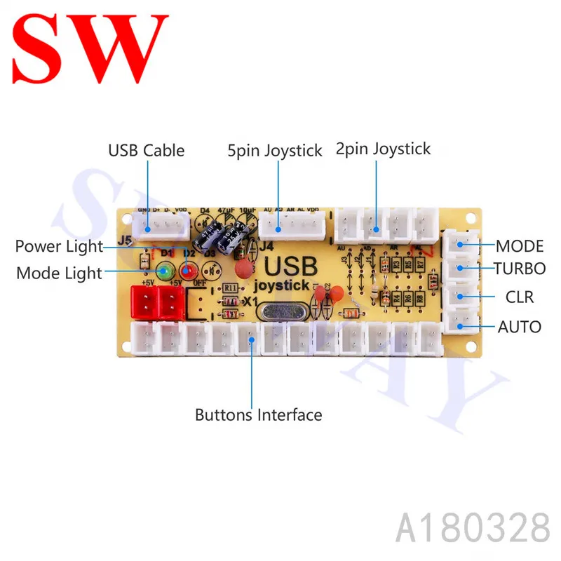 Горячая DIY аркадный комплект 1 плеер Нулевая задержка USB к ПК Sanwa стильный джойстик аркадная игра части машины для игры Jamma Fighting