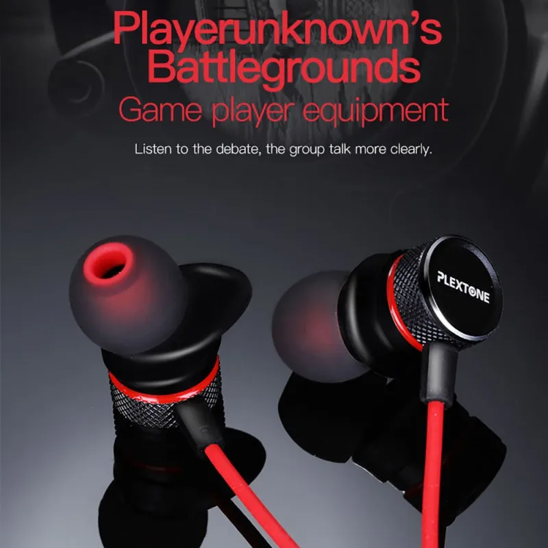 Plextone G15 наушники 3 5 мм проводные вкладыши бас спортивные игровая гарнитура с