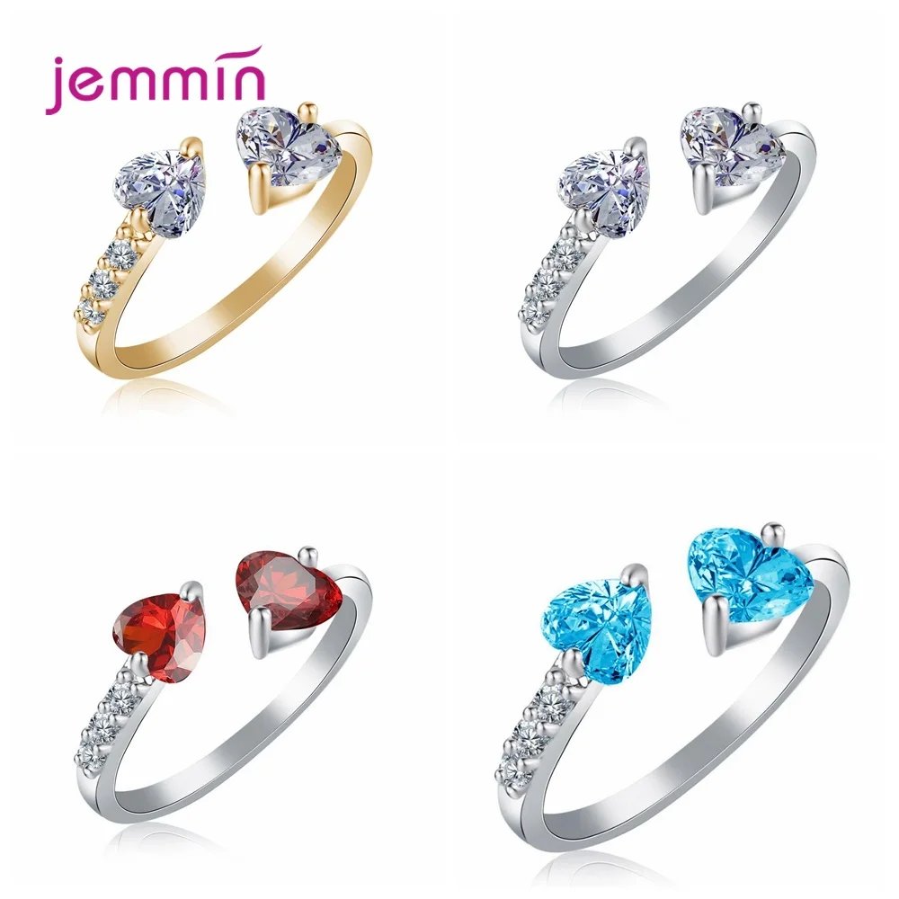 

Новые модели регулируемые открытые, кольца на палец для женщин из натуральной 925 стерлингового серебра, ювелирные изделия, кольца с блестящ...