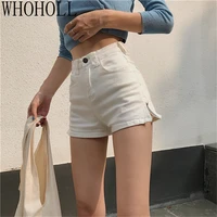 2021 summer hot shorts women jeans high waist denim shorts fringe frayed ripped denim shorts for women hot shorts with pockets