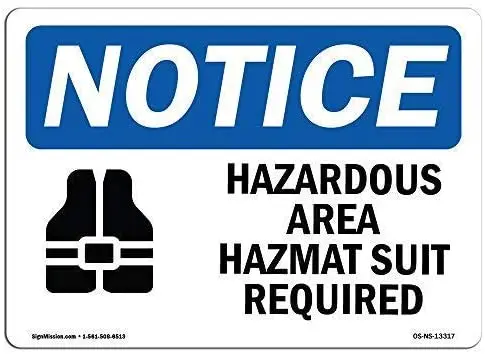 

Hazmat Suit Required Retro Street Sign Household Metal Tin Sign Bar Cafe Car Motorcycle Garage Decoration Supplies12 X 8 Inch