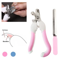 professional pet cat dog nail clipper cutter stainless steel grooming scissors clippers claw nail scissors with lock