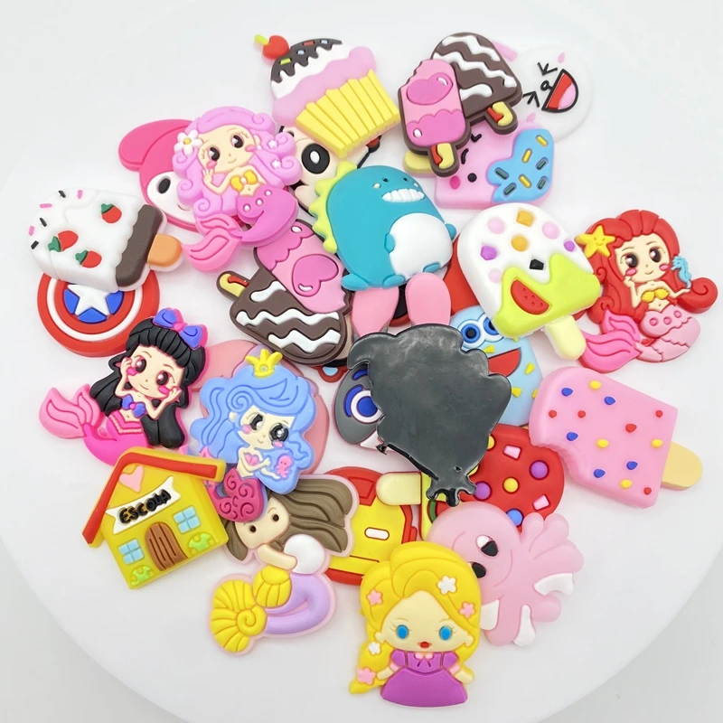 

30Pcs Mixed Color Ice Cream, People, Animals, House DIY Crafts, Mobile Phone Case Material Scrapbook Hair Accessories G41