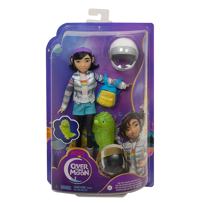 

Mattel Netflix Over The Moon Fei Fei Doll In Space Explorer Outfit or With Bungee Figure Fashion Doll Toy for Girl Gift