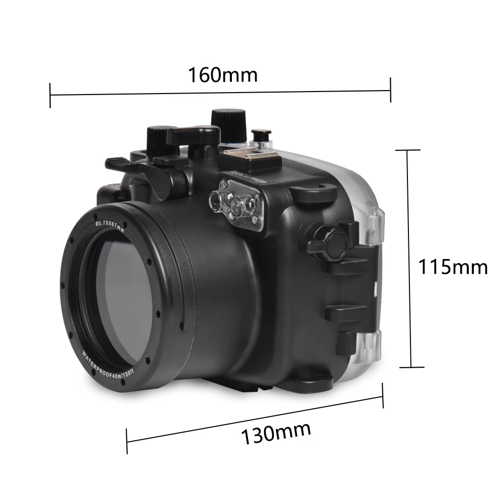 Seafrogs 40m/130ft Underwater Case Diving Waterproof Housing Bag for Canon G7X-III G7X mark III Camera |