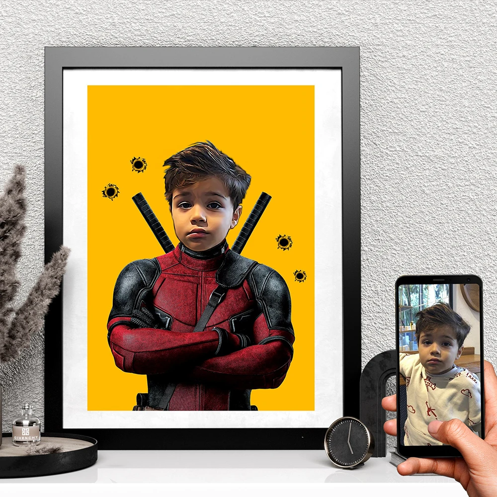 Персонализированный постер Marvel мстители персонализированный портрет человека