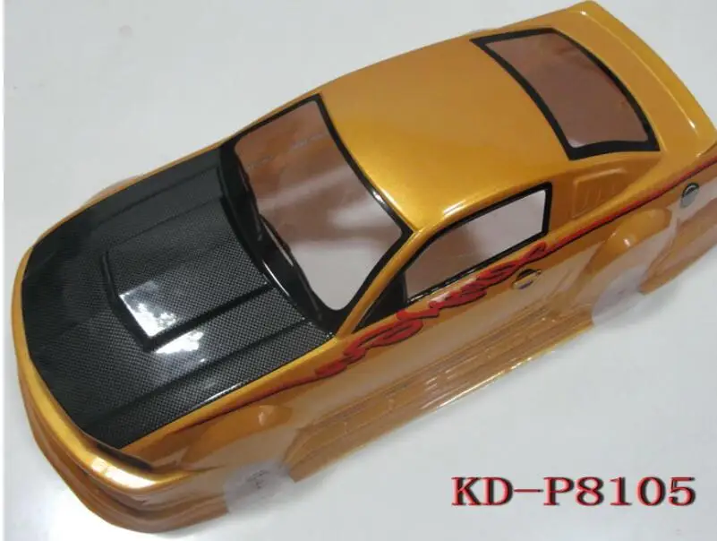 1/10 Масштаб RC Drift Onroad внутренний корпус 1966 Ford Mustang GT 200 мм для HPI KYOSHO TAMIYA HSP REDCAT FS YOMAKO CC01 hRAXXAS - Цвет: GT Orange