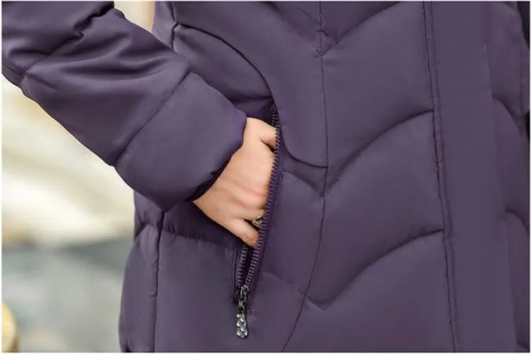 Большие размеры, L-8XL, длинные зимние парки, женская пуховая хлопковая куртка, утепленная верхняя одежда с капюшоном, женские зимние пальто среднего возраста, G630