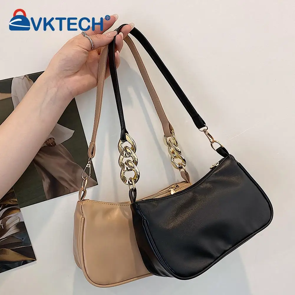 

Fashion Women PU Shoulder Underarm Bag Casual Chain Small Handbags Purse