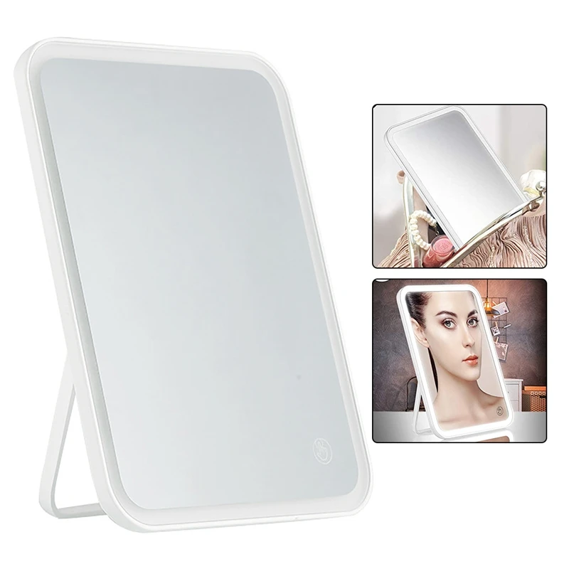 

Makeup Mirror 3 Color Lighting Smart Press Adjustable Wall-Mounted