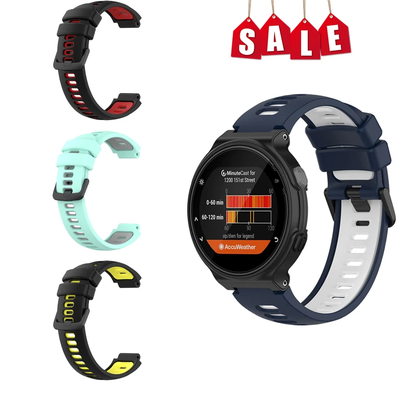 

Watchband For Garmin Forerunner220 230 235 630 620 Strap Bracelet Watchstrap Silicone For Garmin Approach wristband
