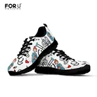 FORUDESIGNSЖенская обувь; Эскизы; Физиотерапевтические кроссовки; Удобная обувь для кормящих женщин; Обувь на плоской подошве для девушек; Zapatillas 2019