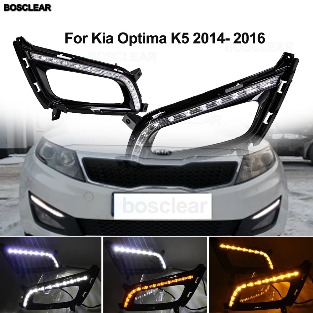 Противотуманные фары для KIA Optima K5 2014 15 16 дневные ходовые огни Стайлинг автомобиля
