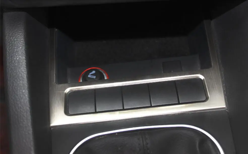USB панель из нержавеющей стали для украшения прикуривателя с блестками 2012 2014