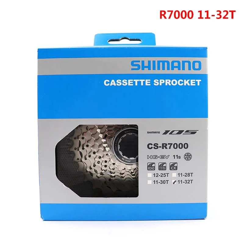 R7000 11-32T boxed SHIMANO 105 CS R7000 11S дорожный велосипед HG Кассетная Звездочка Freewheels 11-28T 11-30T 11-32T 11-34t 105 5800 R7000 Кассетная звездочка - Цвет: R7000 11-32T boxed