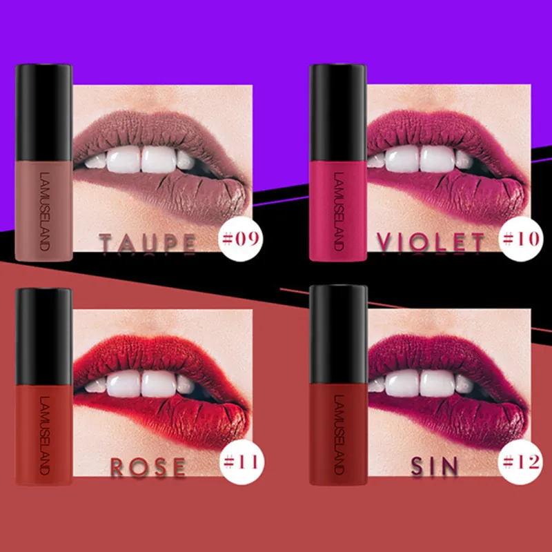 Водостойкая Матовая жидкая помада 12 цветов| |