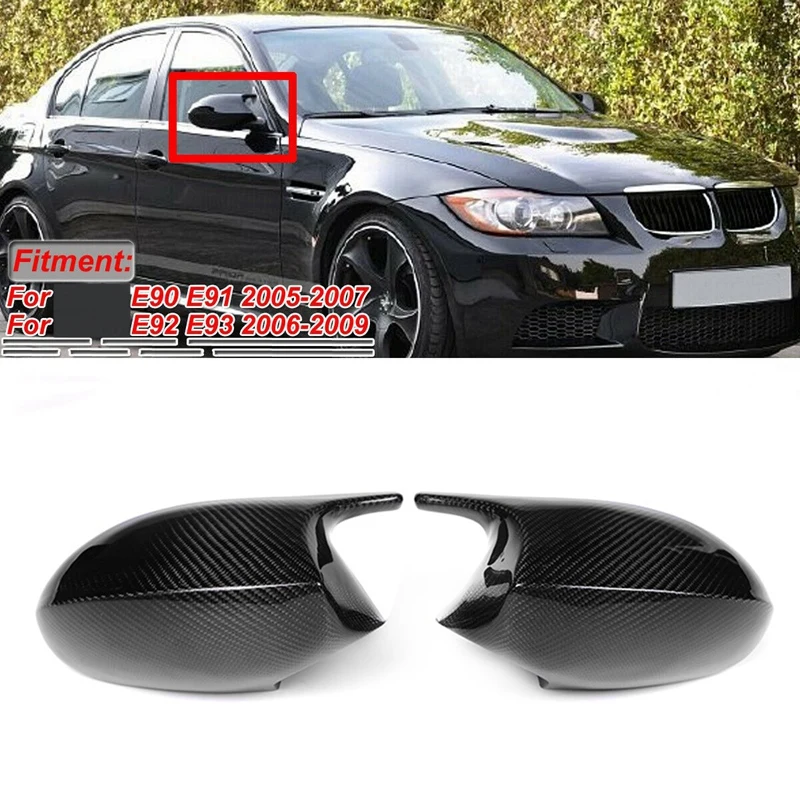 

M3 Style Carbon Fiber Mirror Cap Cover for BMW 3 Series E90 E91 E92 E93 Pre-LCI 06-09