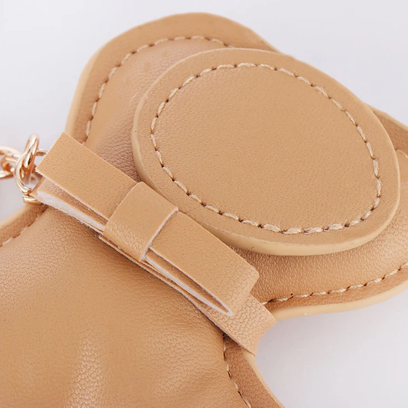 Брелок из искусственной кожи для ключей с собакой металлический держатель