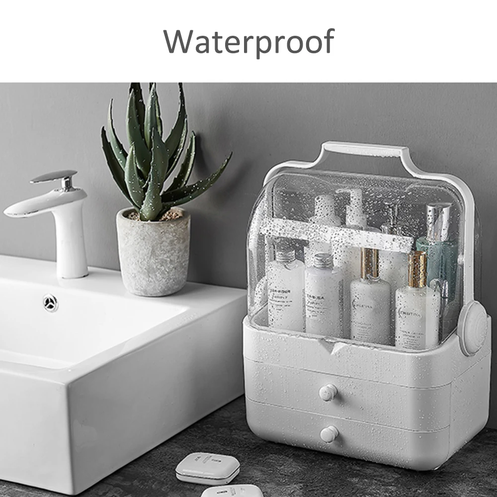 Горячий розовый белый водонепроницаемый пластиковый косметический ящик для