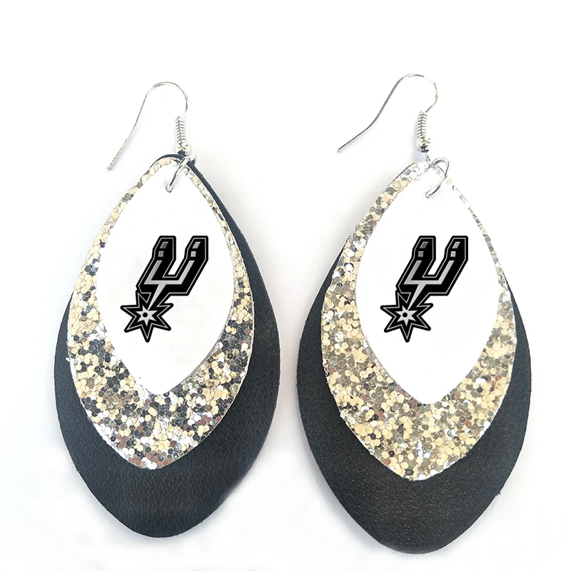 Оригинальные серьги для фанатов футбола Антонио шпора из искусственной кожи