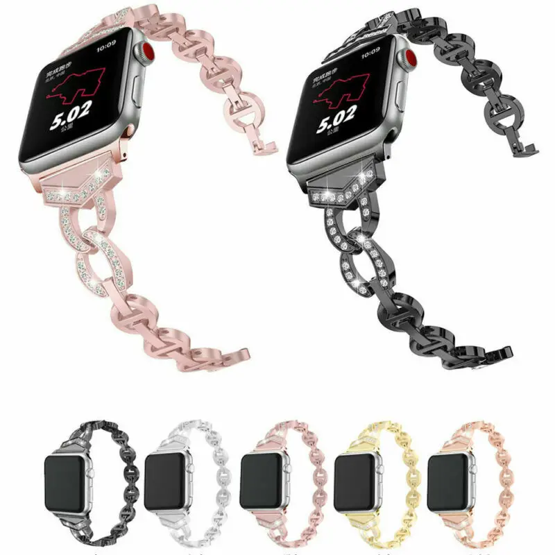 Новый Нержавеющая сталь ремешок для наручных часов Apple Watch серии 1/2/3/4 44 мм 40 со