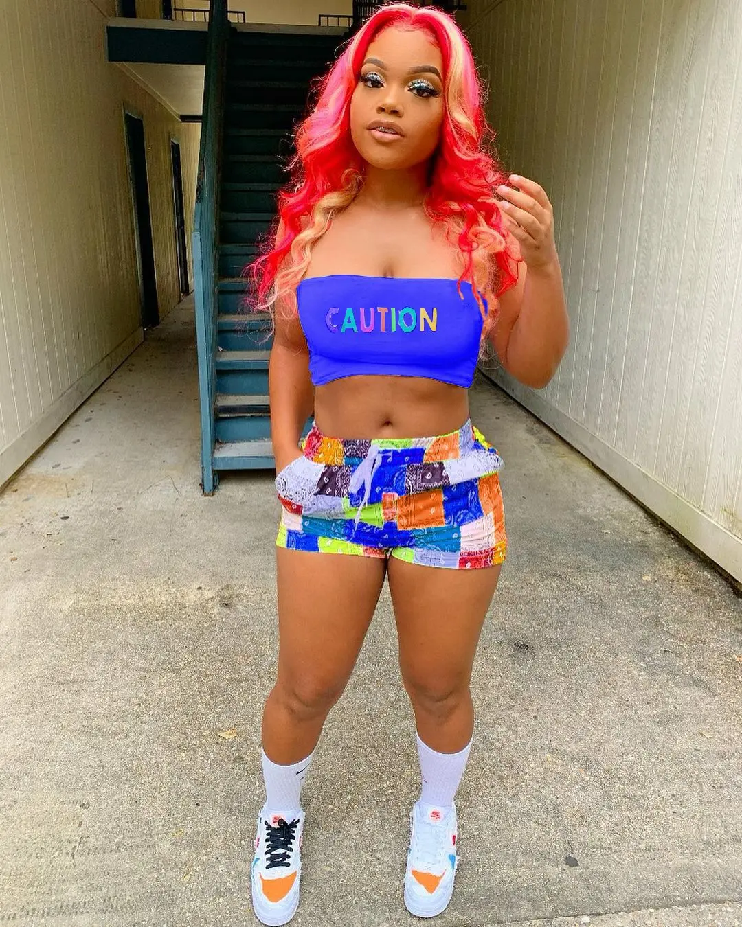 Бандана женская спортивная без рукавов комплект из двух предметов повседневный