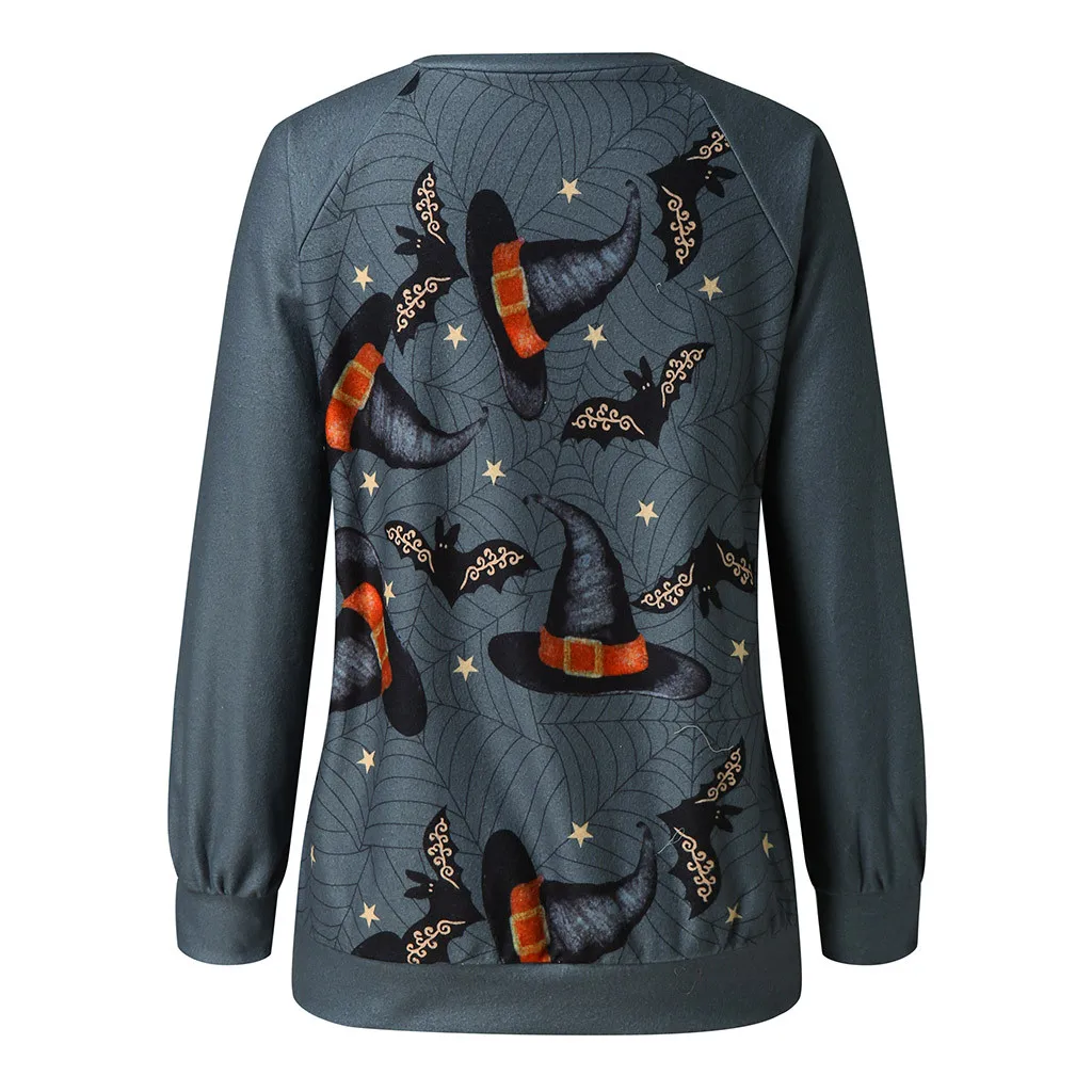 

Sweatshirt Women's Clothing Zipper Hoodies Halloween Horror 3D Print Party Long Sleeve Pullover hoodies for girls Sweatshirt