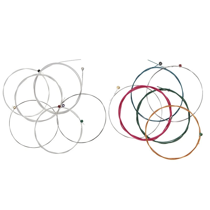 

Orphee 6Pcs Acoustic Guitar Strings Multi-Color Copper Strings TX620-C & Orphee 6Pcs Electric Guitar String Set Nickel Alloy Str