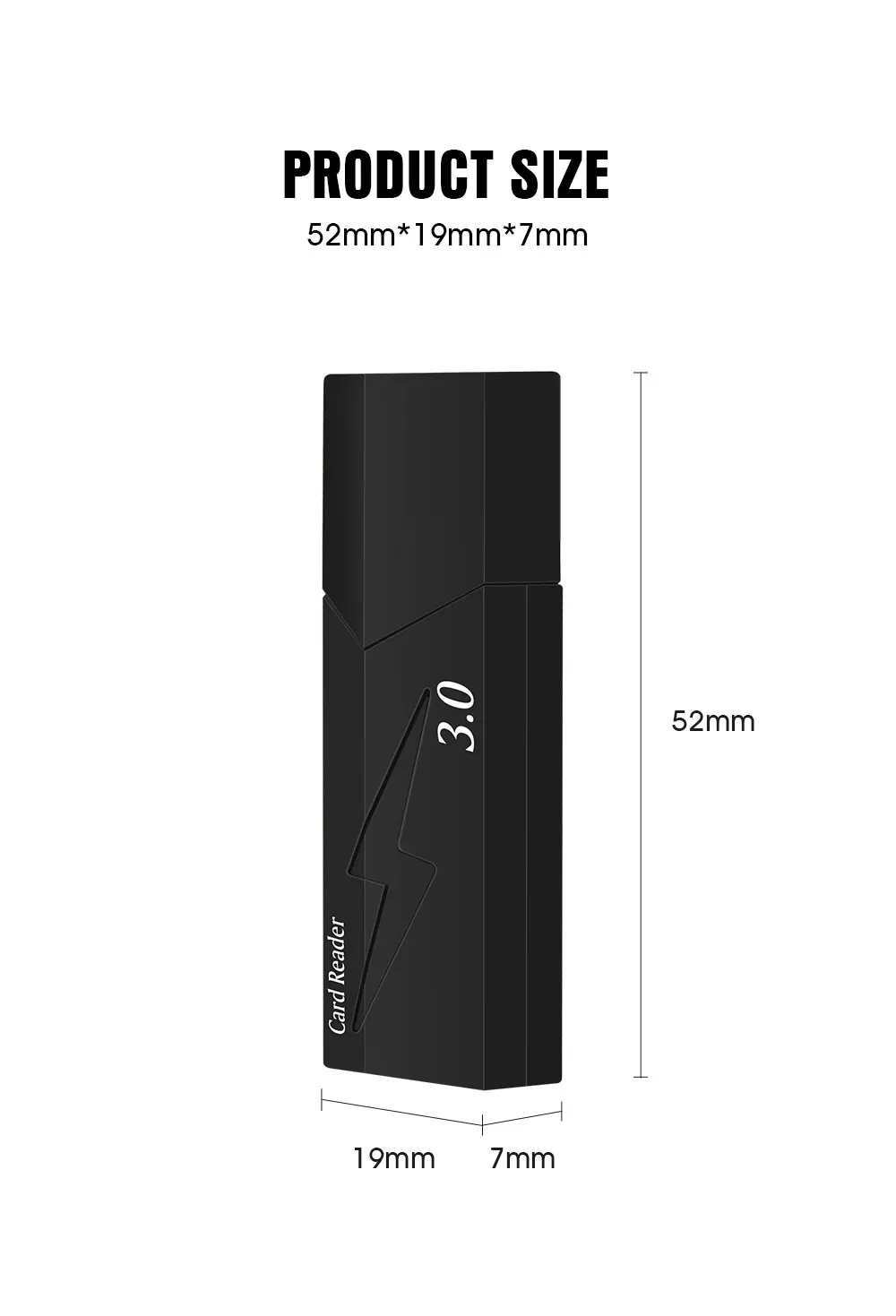 Крутой черный usb 3,0 мульти смарт-считыватель карт памяти мини кардридер для microsd компьютера ноутбука
