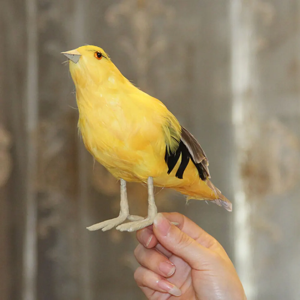 Новое Искусственное перо Статуэтка голубей стоящая птица двор Декор Детская