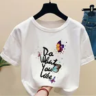 Женская одежда VOGOE, футболка с принтом, футболка для отдыха, женская модная футболка с графикой алфавита, женская футболка, женская летняя футболка с коротким рукавом