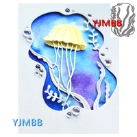 yjmbb 2021 new bubble seaweed in the ocean 2 metal cutting dies scrapbook album paper diy card craft embossing die cutting
