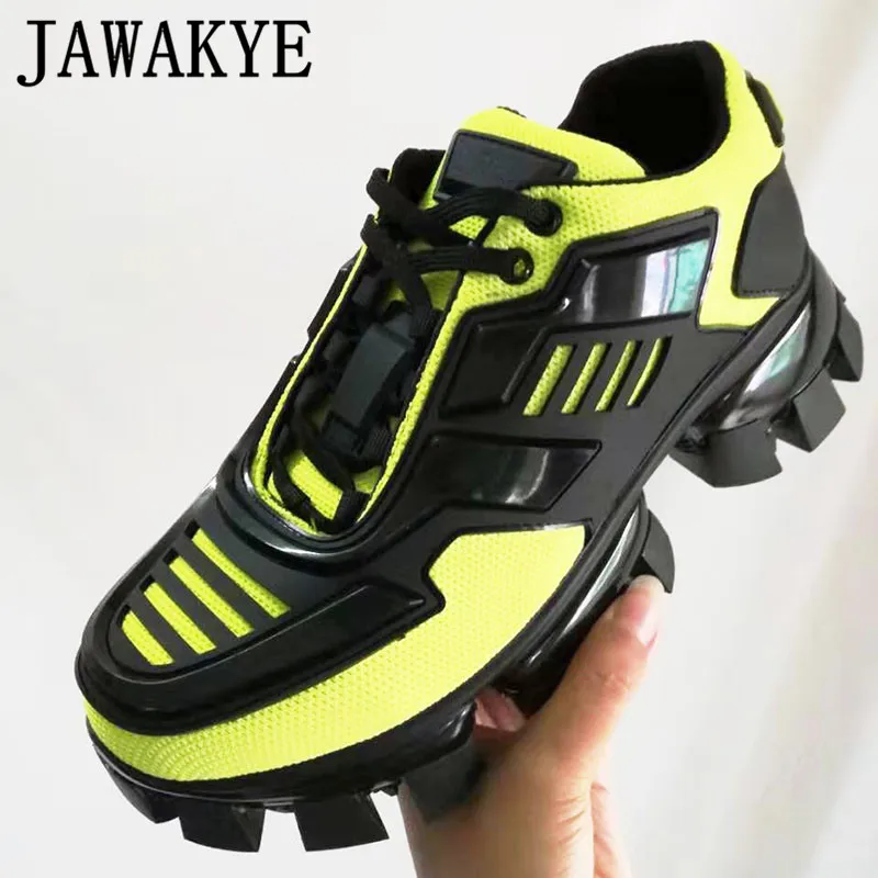 Кроссовки унисекс сетчатые повседневная подиумная обувь толстая подошва разные