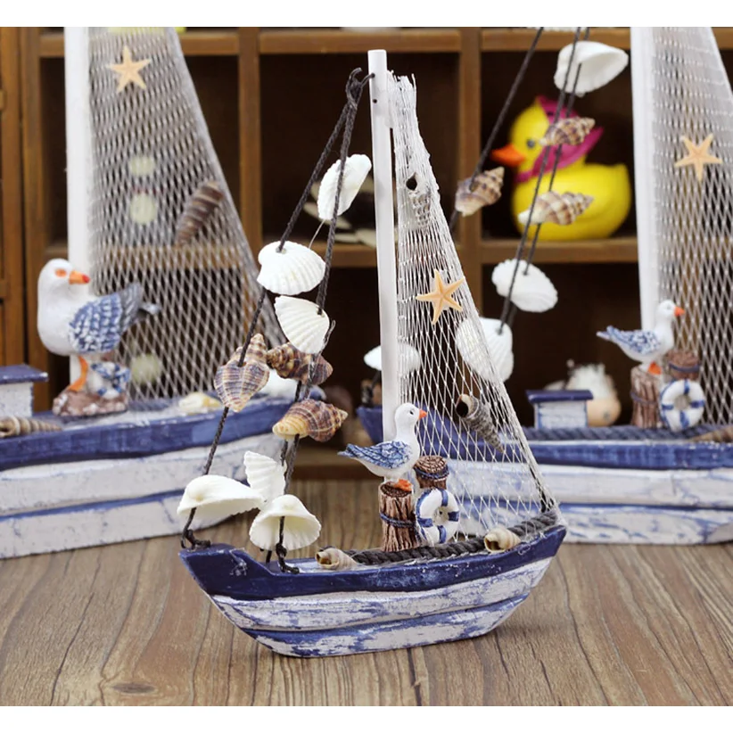Деревянные игрушки в виде ракушки Настольный Декор Морской для спальни модель