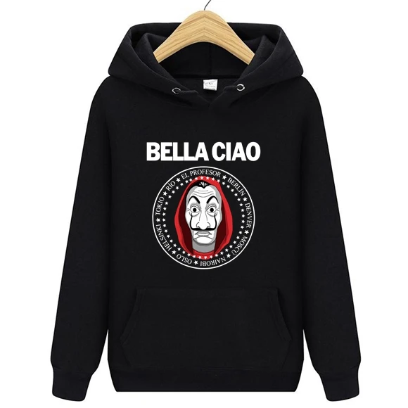 Мужская/Женская толстовка с капюшоном Дом бумажных денег | Мужская одежда