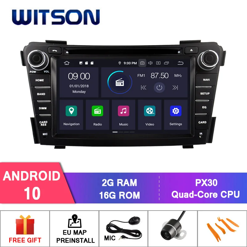 WITSON Android 10 0 IPS HD экран для HYUNDAI I40 2012 2014 Автомобильный DVD Радио 4 Гб ОЗУ + 32 FLASH 8 Octa Core