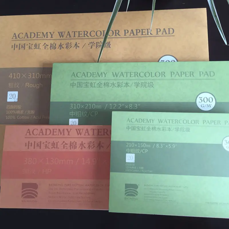 

100% Cotton Watercolor Sketchbook 300g A4 16K 8K Blank Water Color Drawing Paper Book Student Transfer Paper Art Supplies