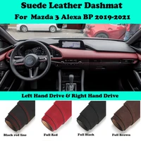 for mazda3 mazda 3 alexa bp 2019 2020 2021suede leather dashmat dashboard cover pad dash mat car styling accessories lhd rhd