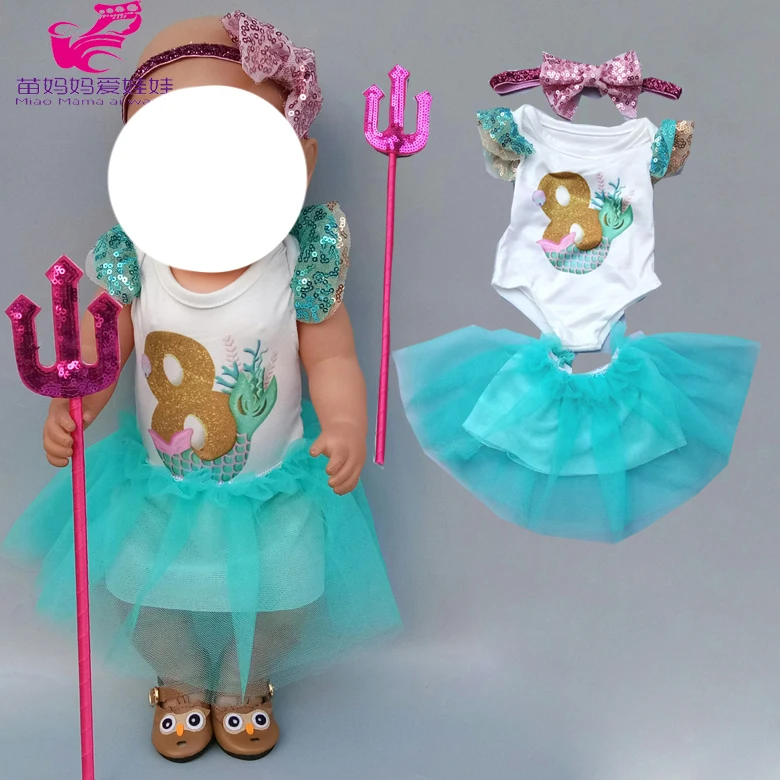 Платье для куклы реборн 17 дюймов кружевное платье кукол с морским океаном Одежда