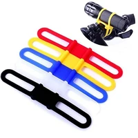 mtb cycling bike bicycle silicone band flash light flashlight phone strap tie ribbon mount holder cycling accessories bicicleta