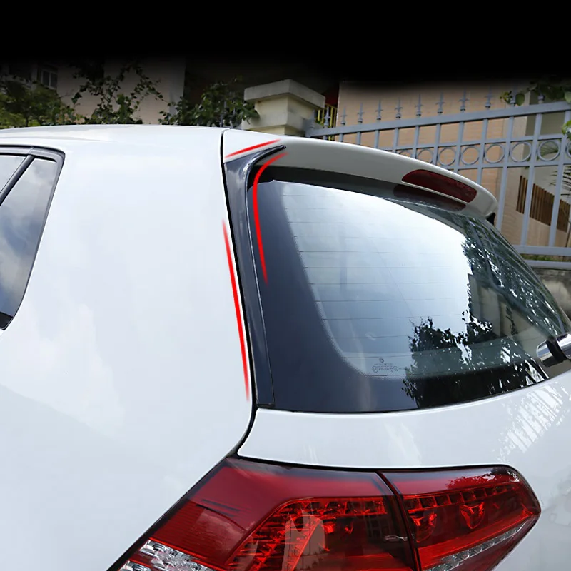 Аксессуары Спойлеры для Volkswagen Vw Golf 7 Mk7 2014 2015 2016 2017 Abs черный окрашенный задний