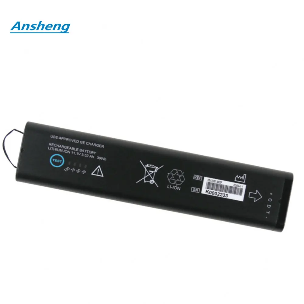 11,1 В, 3,52 Ач39WH SM201-6 аккумуляторная батарея для GE DASH 3000 4000 5000 B20 B30 B40 B20I B30I B40I (art.: 3920cf7cfd37d) - 3920cf7cfd37d