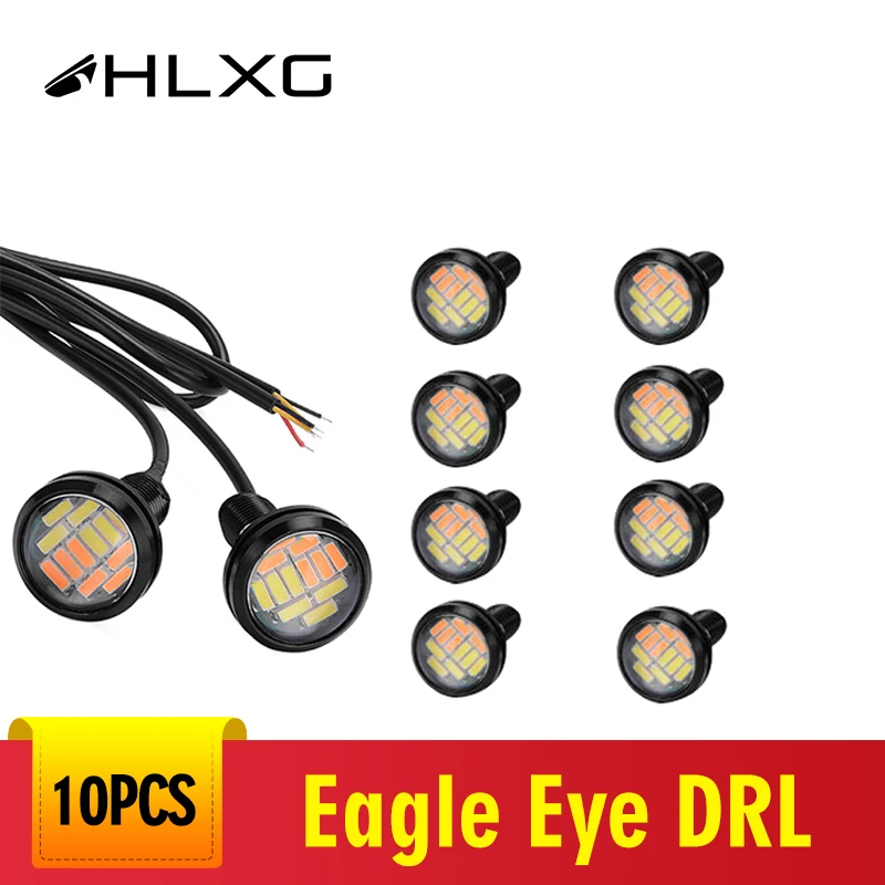 10X 12 Светодиодный светильник Eagle Eye 4014 автомобильный противотуманный DRL Дневной