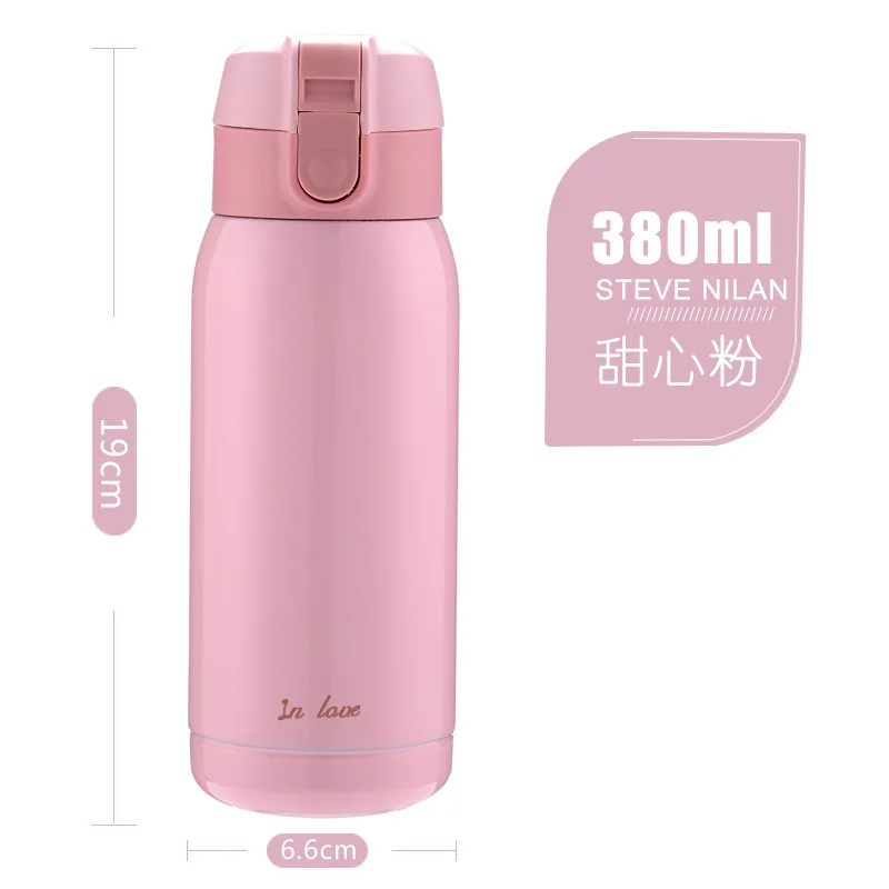 380 мл Портативный термос кружка воды Нержавеющая сталь с двойными стенками из