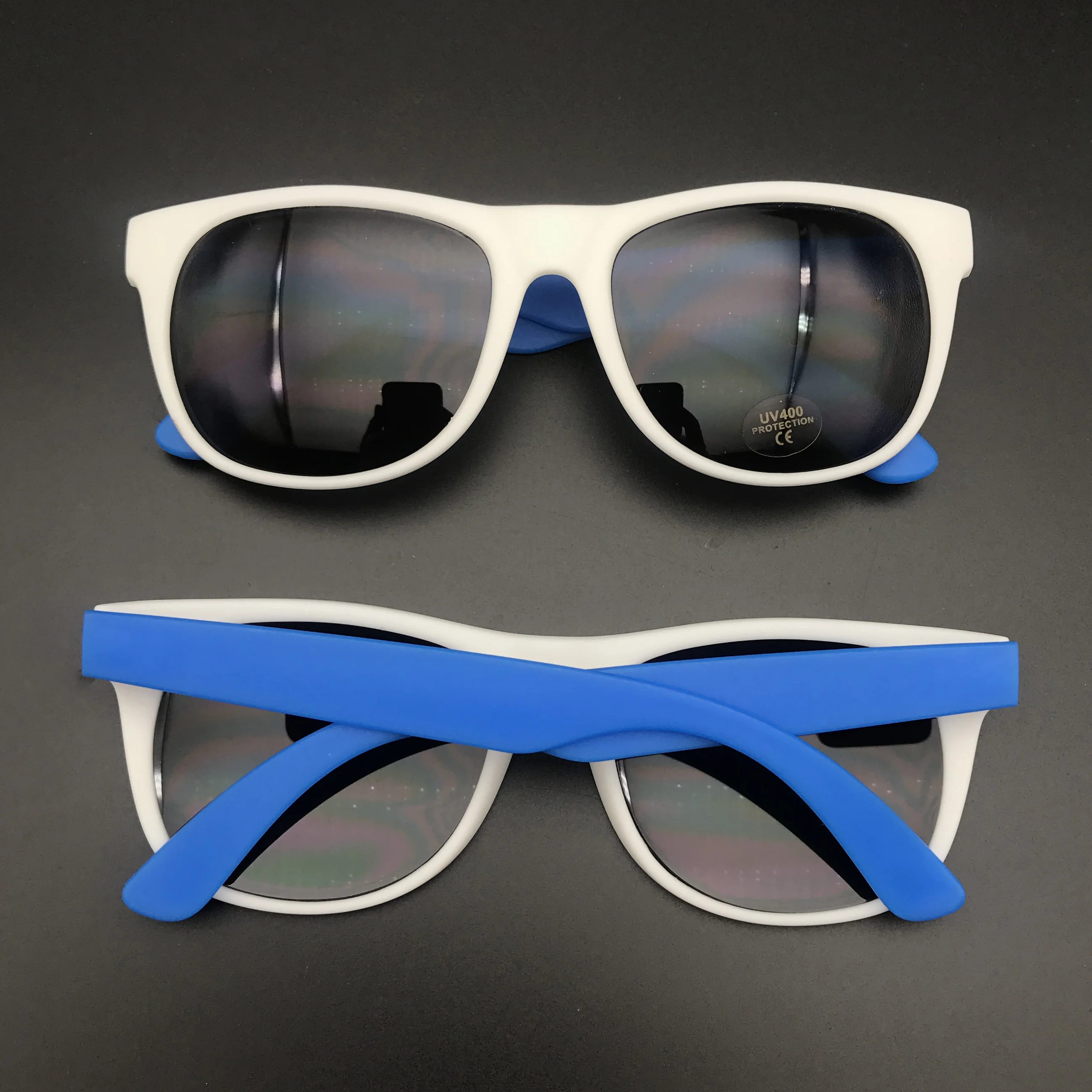 

16 Pairs White Frame UV Protection Neon Colors 80's Retro Style Party Favors Sunglasses Personalized Gift Wedding Souvenirs