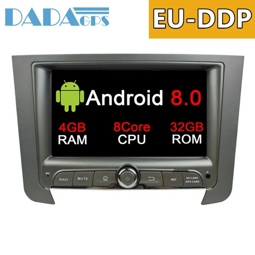 Автомобильный DVD плеер на Android 8 0 7 1 радио GPS навигация стерео для Ssangyong REXTON 2014 2015 2016