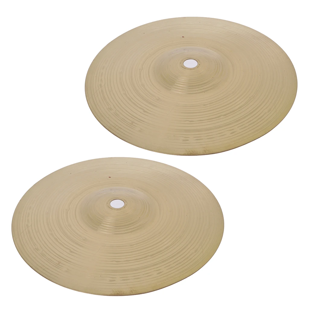 2 шт латунных сплавов брызг авария Cymbal Hi Hat Cymbals для барабанного набора 8 дюймов