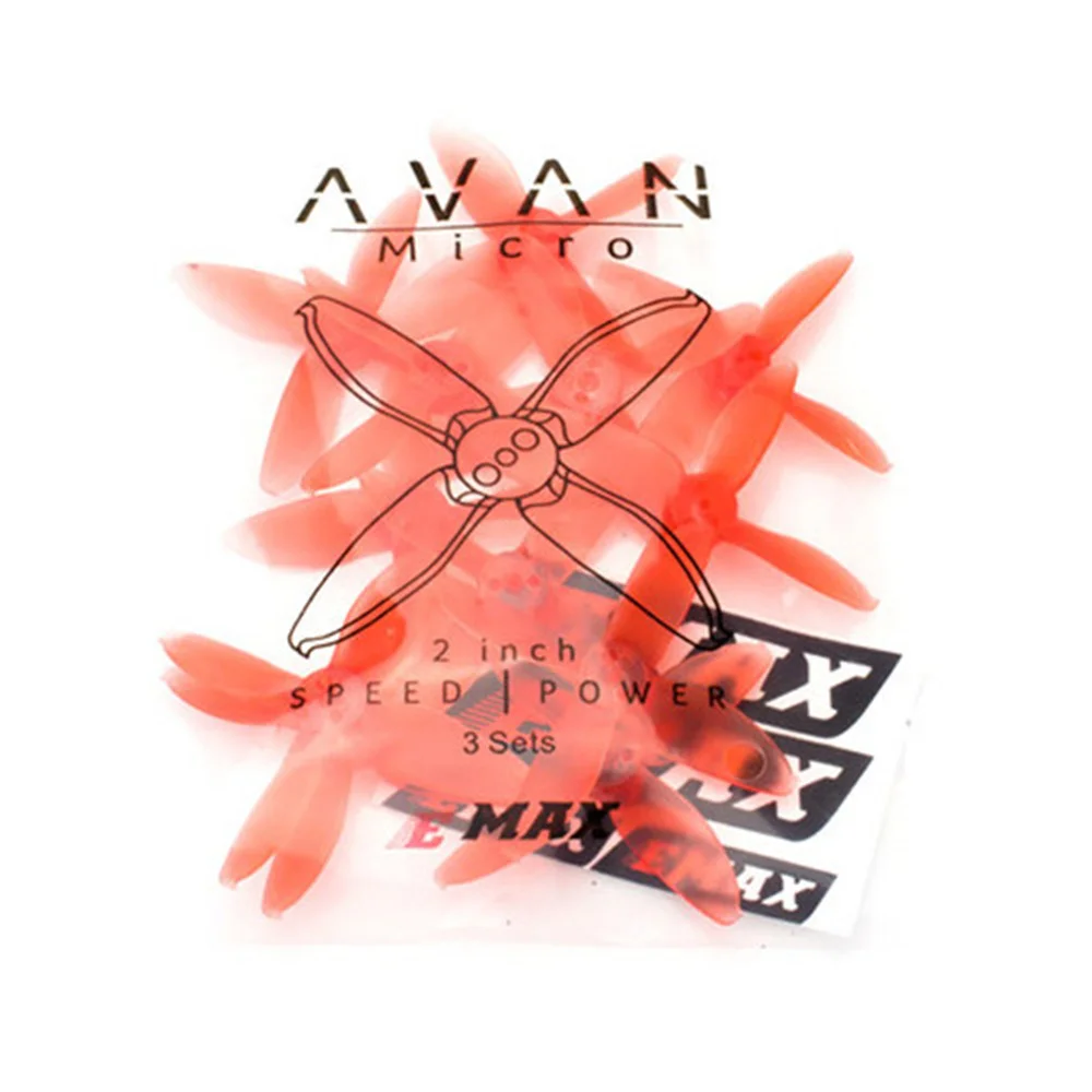 6 пар Emax AVAN Micro 2 дюйма CW CCW 4 лопасти пропеллеры для 1106 4500-6500KV мотор RC Babyhawk