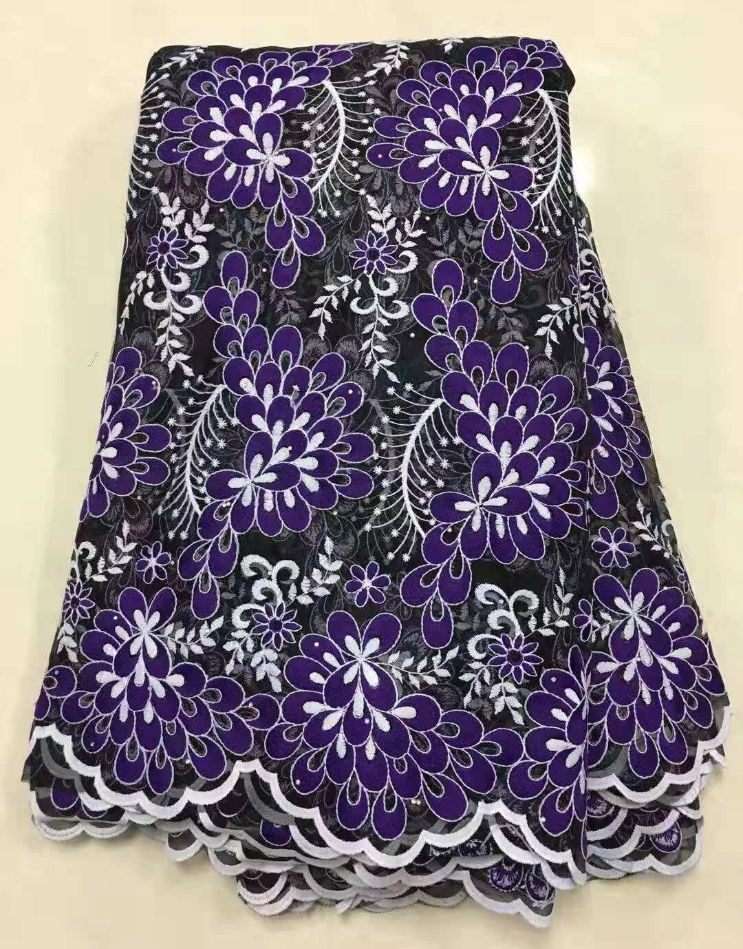 Хит продаж 2019 оранжевое Африканское шнурочное кружево высокого качества