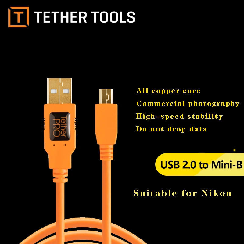 Tether Tools USB кабель для онлайн съемки Nikon D3s D3X D4 D700 D70s D90 | Электроника